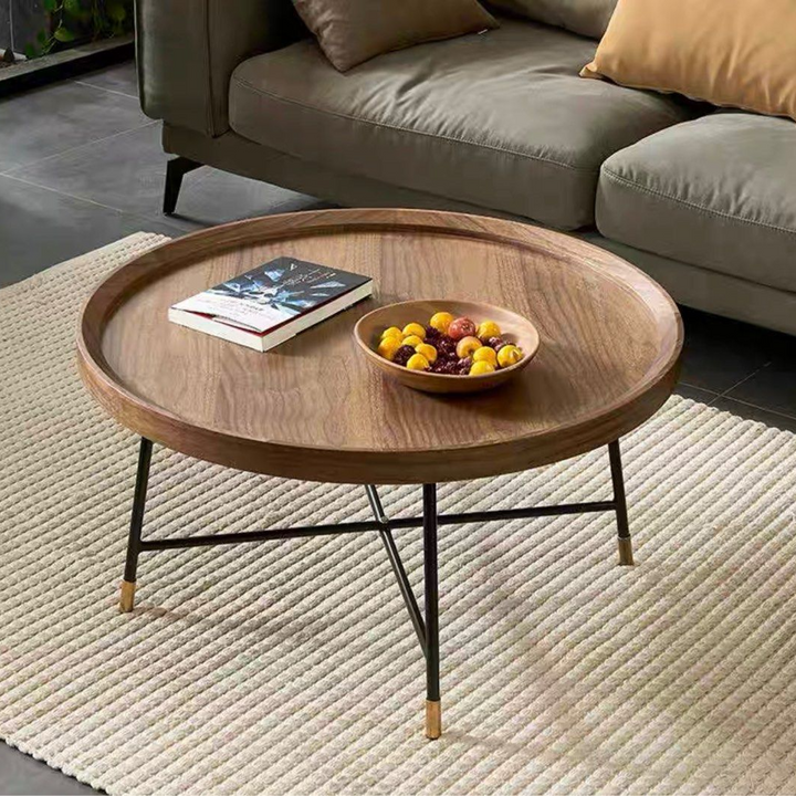 GRAHAM Modern Walnut Coffee Table