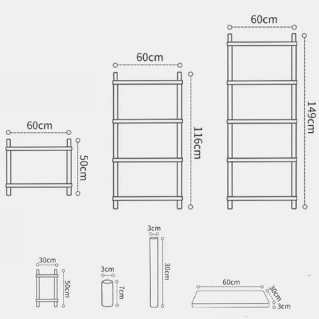 VENEZIA Solid Wood Bookcase