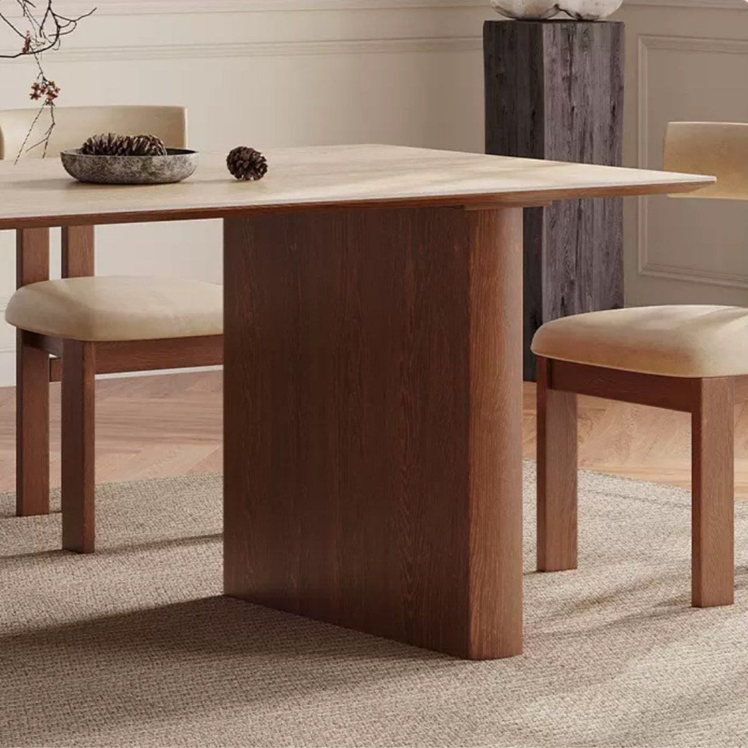 BILLIE Modern Travertine Dining Table