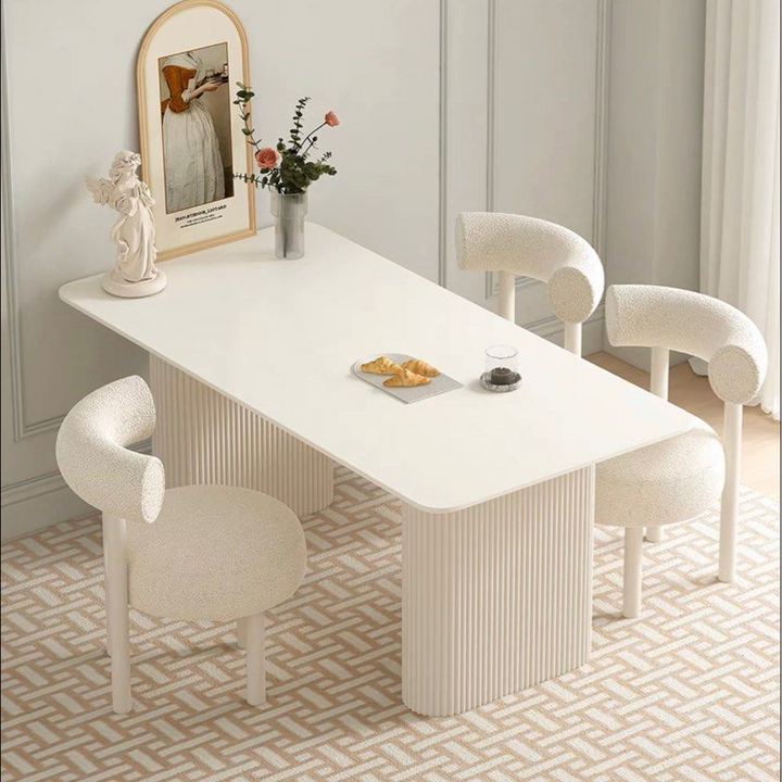 FLYNN Minimalist Sintered Stone Dining Table