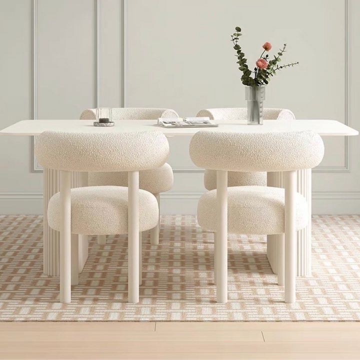 FLYNN Minimalist Sintered Stone Dining Table