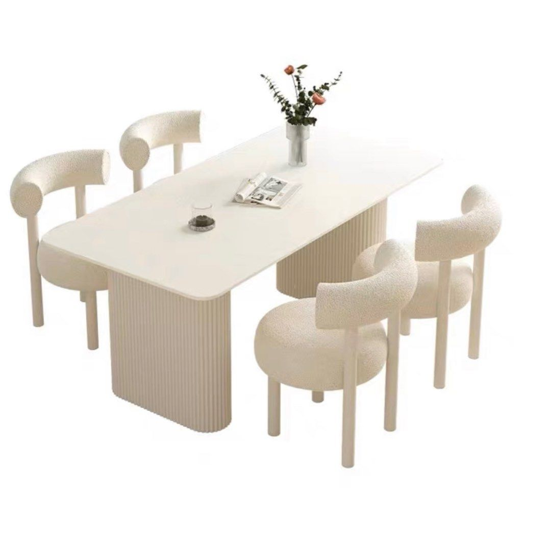 FLYNN Minimalist Sintered Stone Dining Table