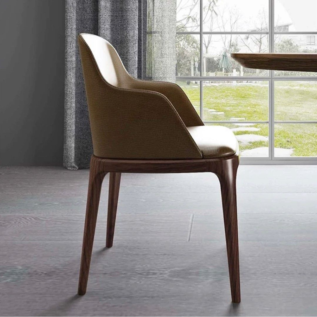 OZZEL Leather Dining Chairs