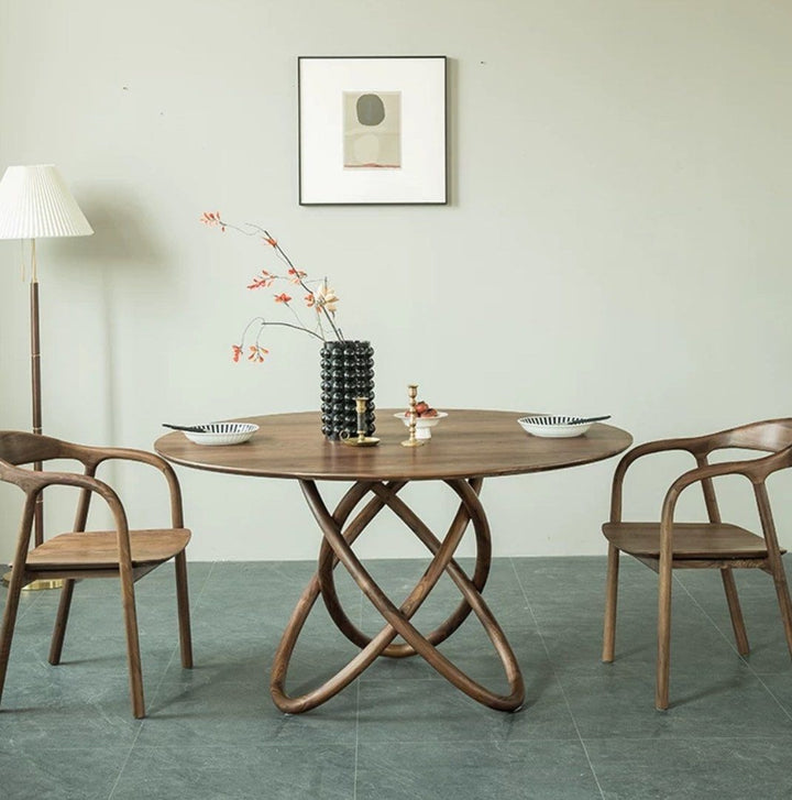 LISTON Solid Black Walnut Wood Dining Table