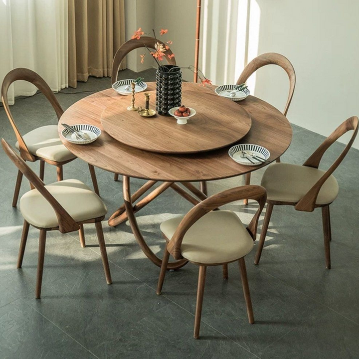 LISTON Solid Black Walnut Wood Dining Table