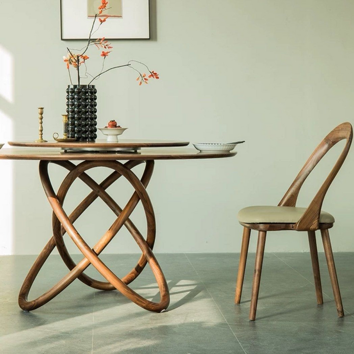 LISTON Solid Black Walnut Wood Dining Table