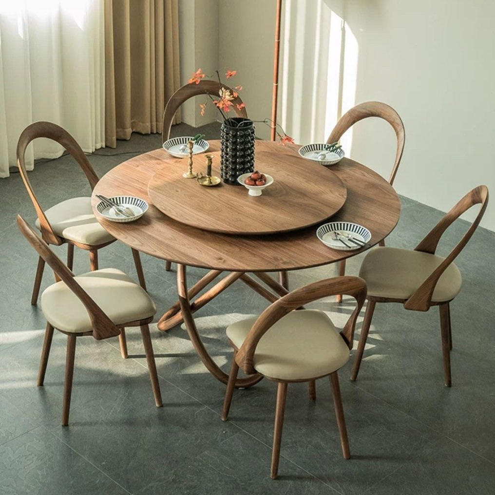 LISTON Solid Black Walnut Wood Dining Table