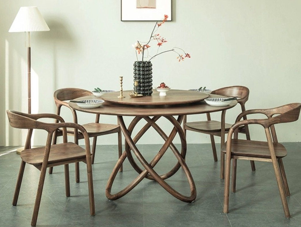 LISTON Solid Black Walnut Wood Dining Table