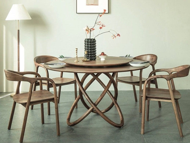 LISTON Solid Black Walnut Wood Dining Table