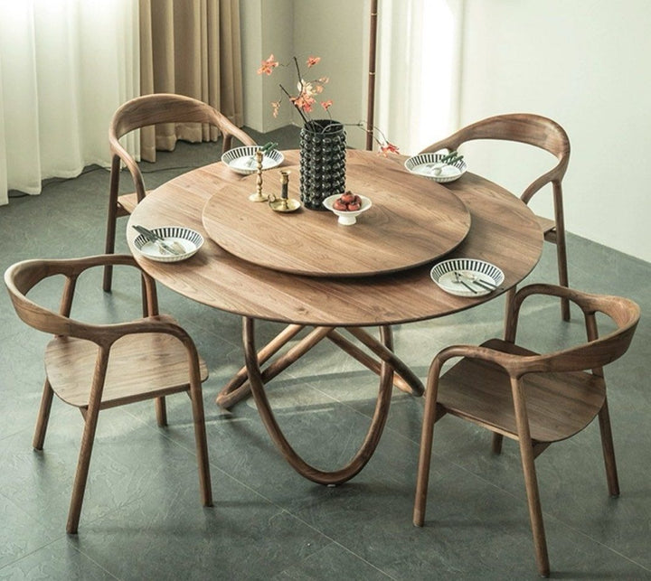 LISTON Solid Black Walnut Wood Dining Table