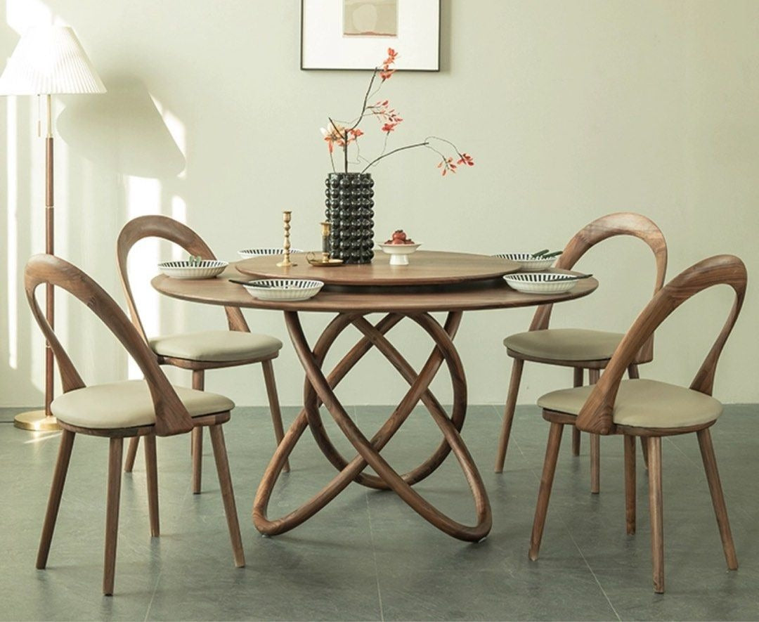 LISTON Solid Black Walnut Wood Dining Table