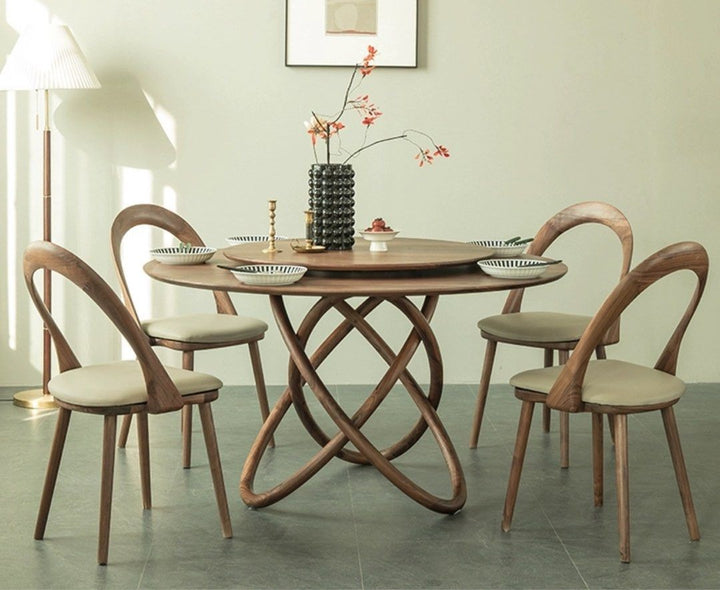 LISTON Solid Black Walnut Wood Dining Table