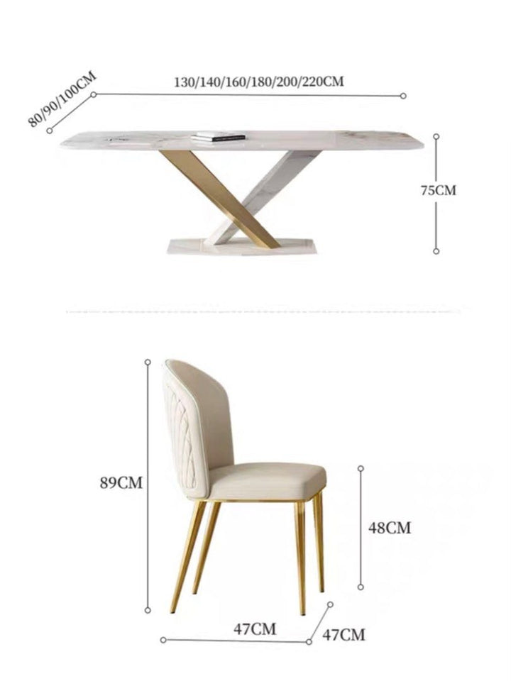 AVALOS Modern Marble Dining Table