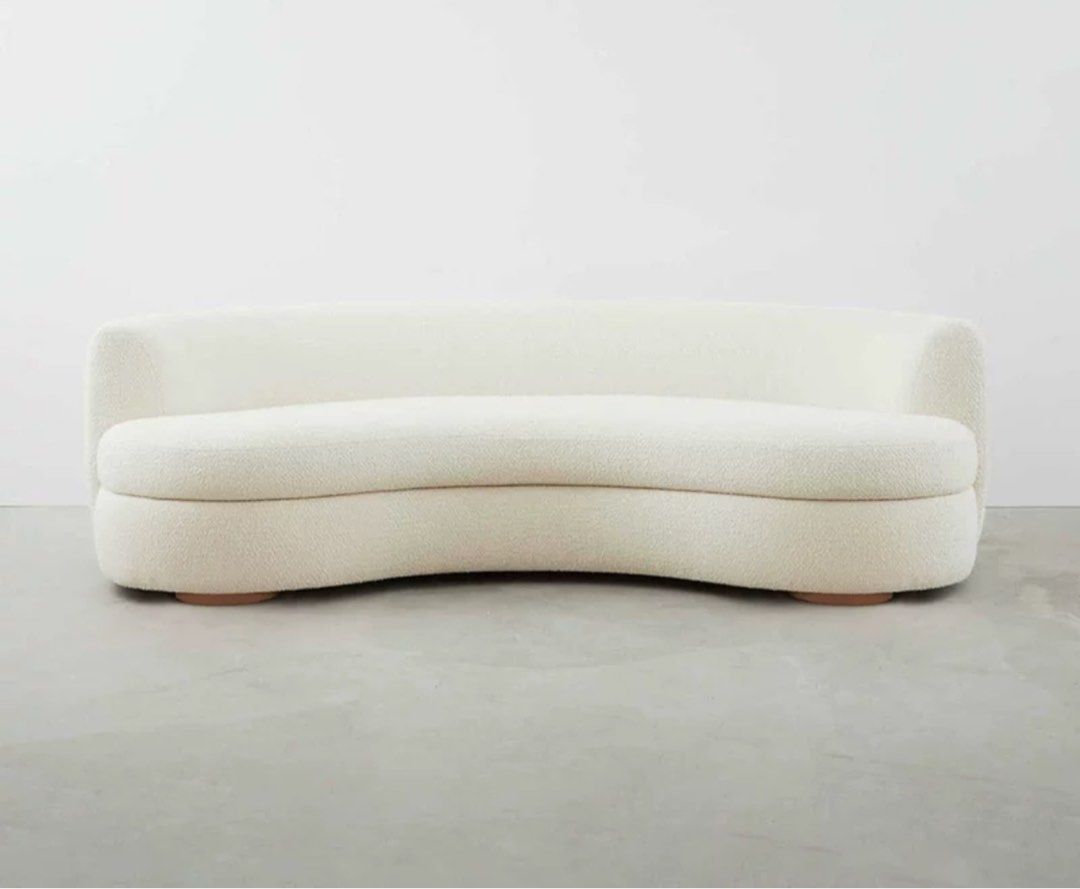 VOLARIS Modern Boucle Curved Sofa