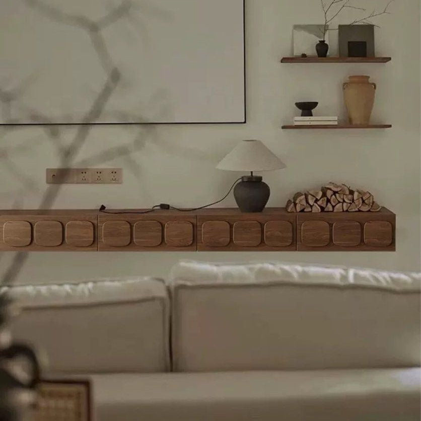 VAROS Rustic Floating TV Console