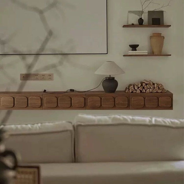 VAROS Rustic Floating TV Console