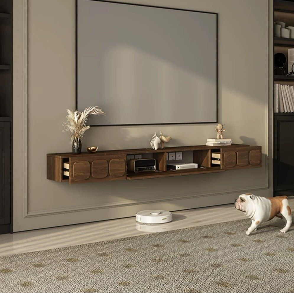 VAROS Rustic Floating TV Console