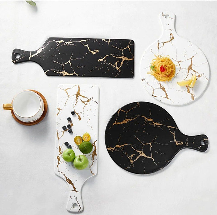 QUINTON Marble Ceramic Sushi Plate