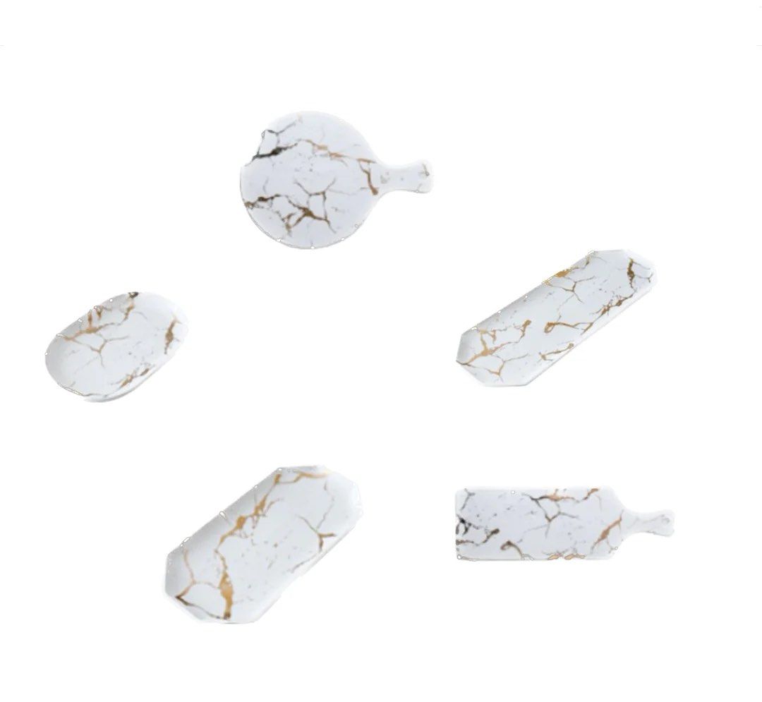 QUINTON Marble Ceramic Sushi Plate