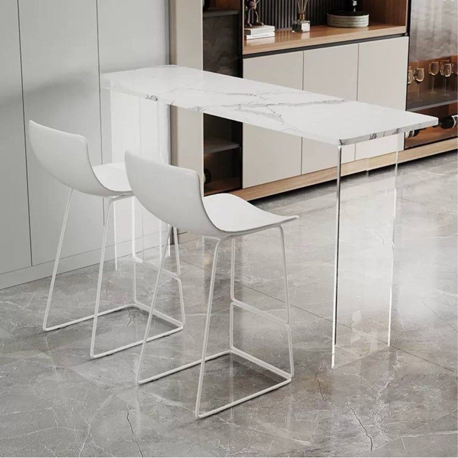 OLIVER Minimalist Sintered Stone Bar Table