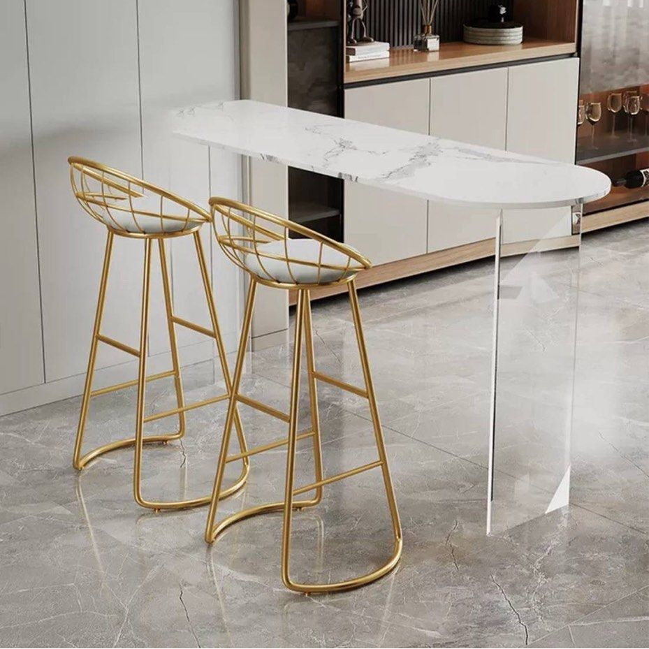 OLIVER Minimalist Sintered Stone Bar Table