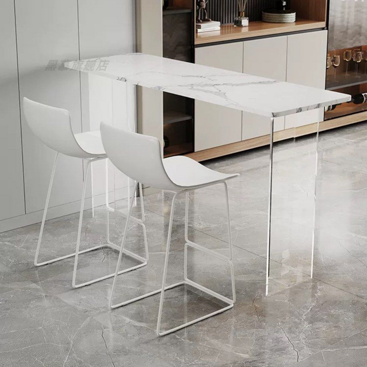 OLIVER Minimalist Sintered Stone Bar Table