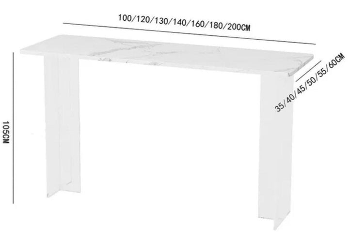 OLIVER Minimalist Sintered Stone Bar Table