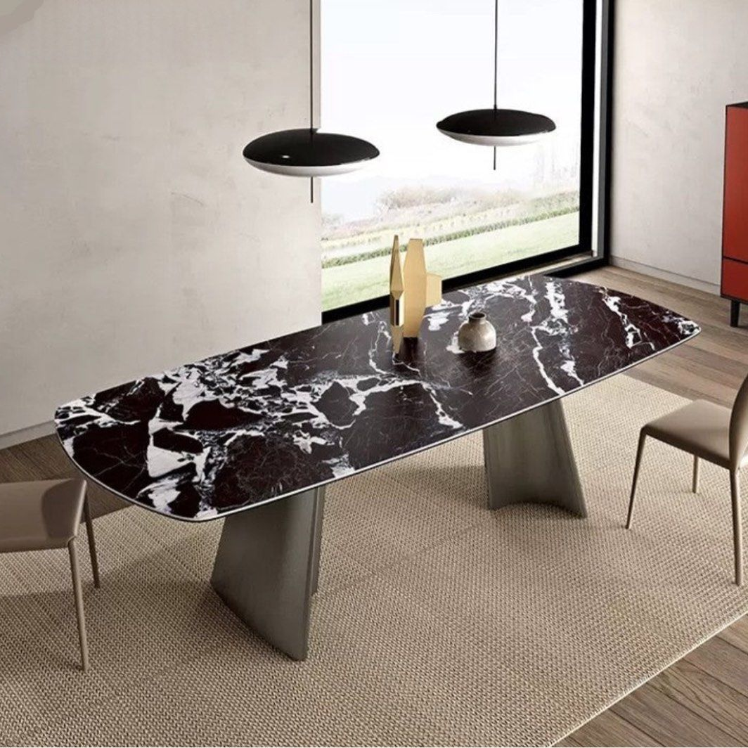 OLIVETTE Modern Sintered Stone Dining Table