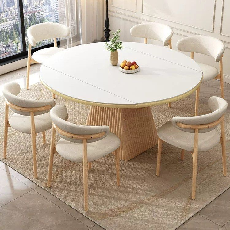 JAXON Japandi Round Sintered Stone Dining Table
