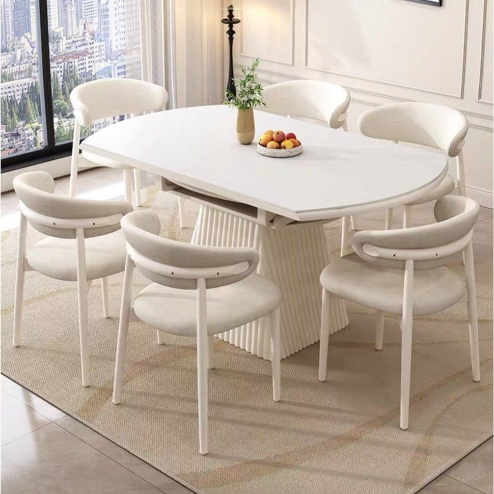 JAXON Japandi Round Sintered Stone Dining Table