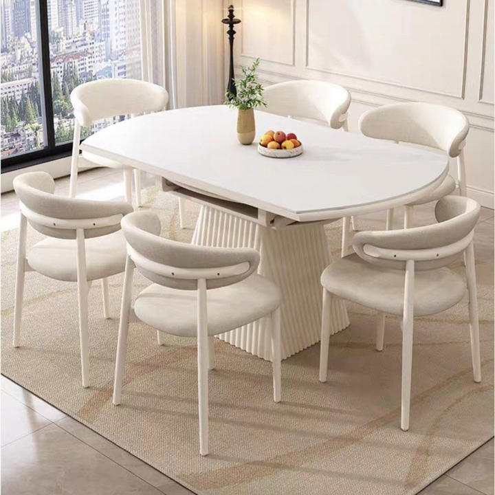 JAXON Japandi Round Sintered Stone Dining Table