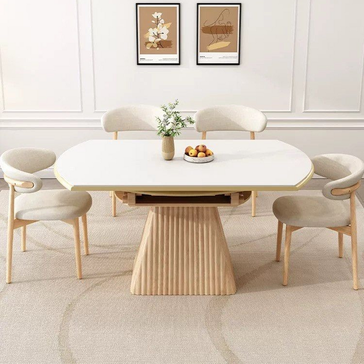 JAXON Japandi Round Sintered Stone Dining Table