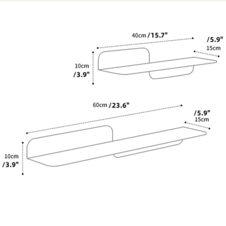GRETA Modern Floating Shelf Set