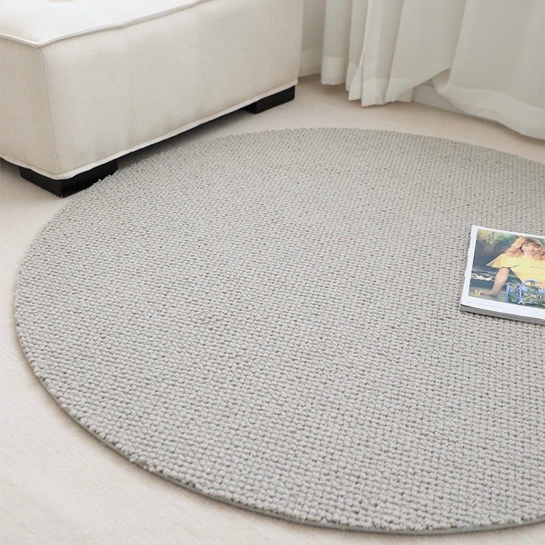 RAUSEN Modern Wool Blend Round Rug