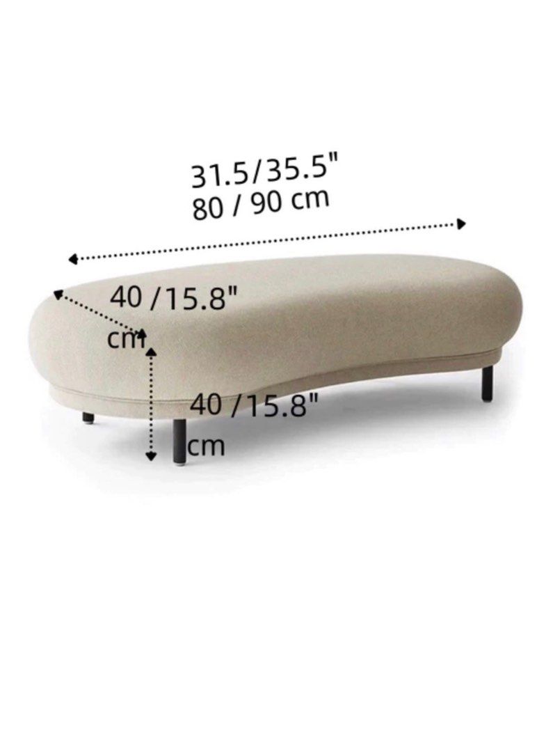 ELVIRA Modern Upholstered Bench