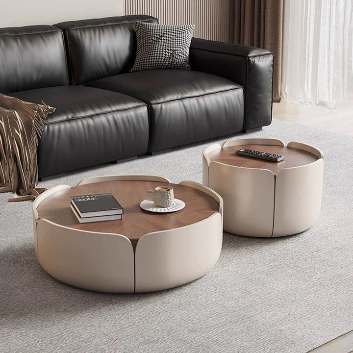REFELIO Modern Herringbone Coffee Table