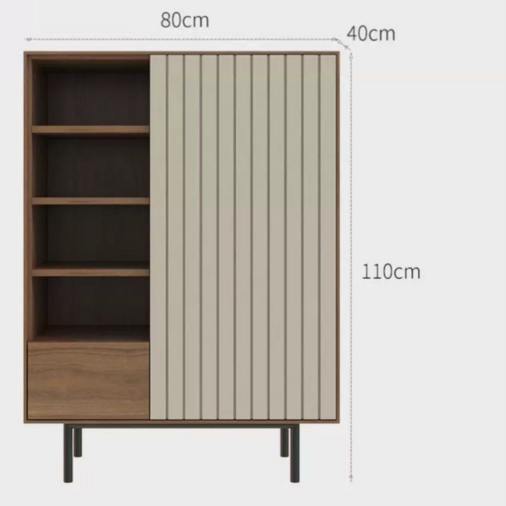 VERLAINE Rustic Walnut TV Console