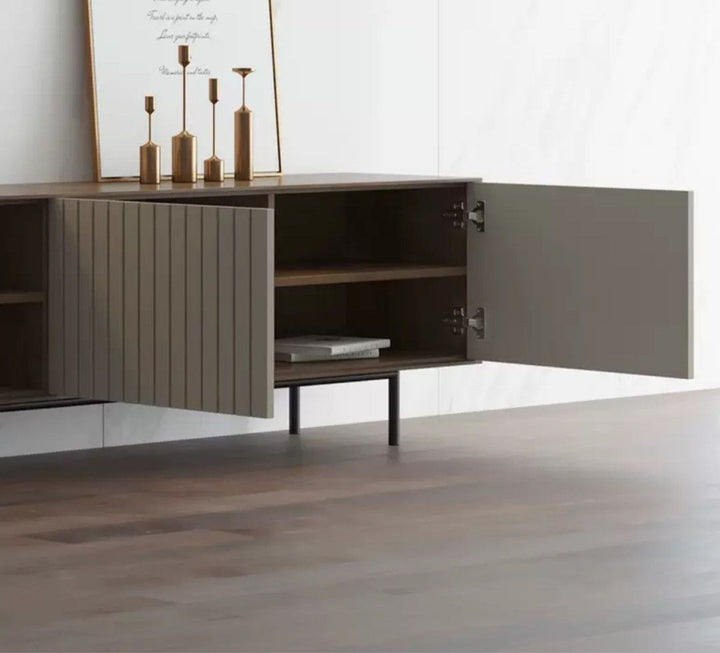 VERLAINE Rustic Walnut TV Console