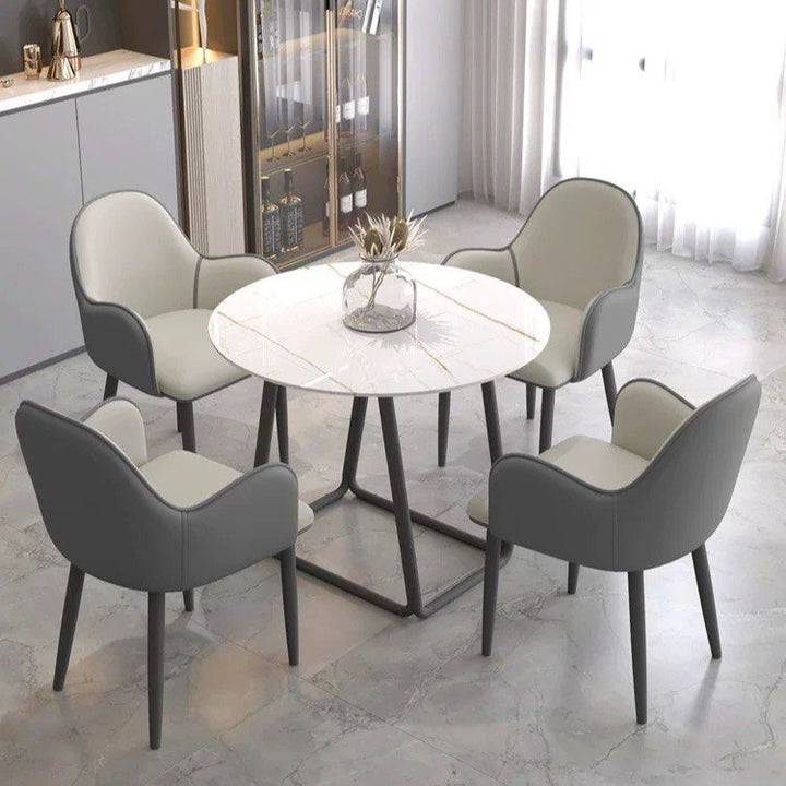 EZRA Modern Leather Dining Chair
