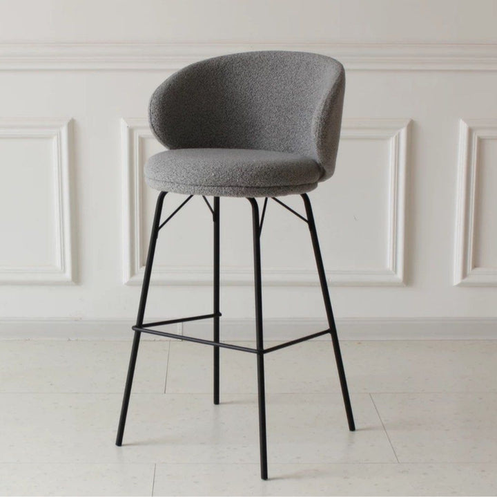 NATHA Modern Fabric Bar Stool