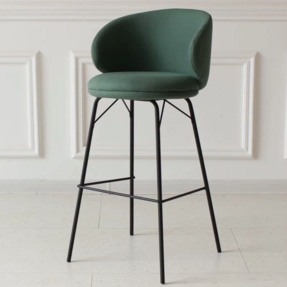 NATHA Modern Fabric Bar Stool