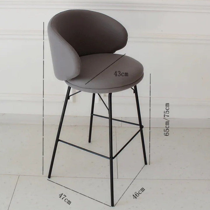 NATHA Modern Fabric Bar Stool