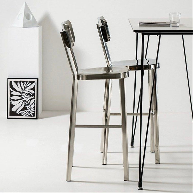 JAMES Modern Steel Bar Stool