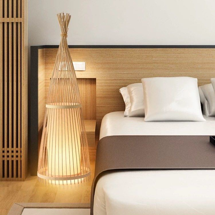 RION Oriental Bamboo Floor Lamp