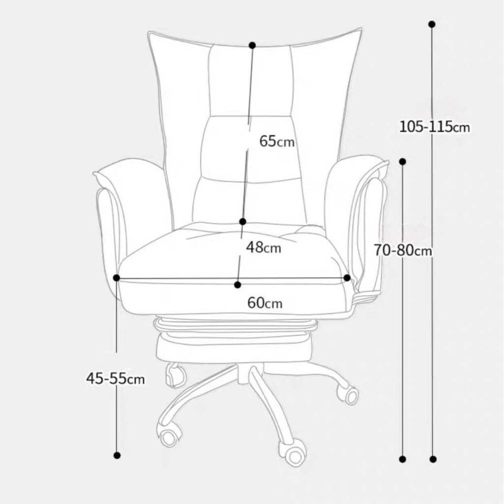 REINHARD Modern Ergonomic Leather Study Chair