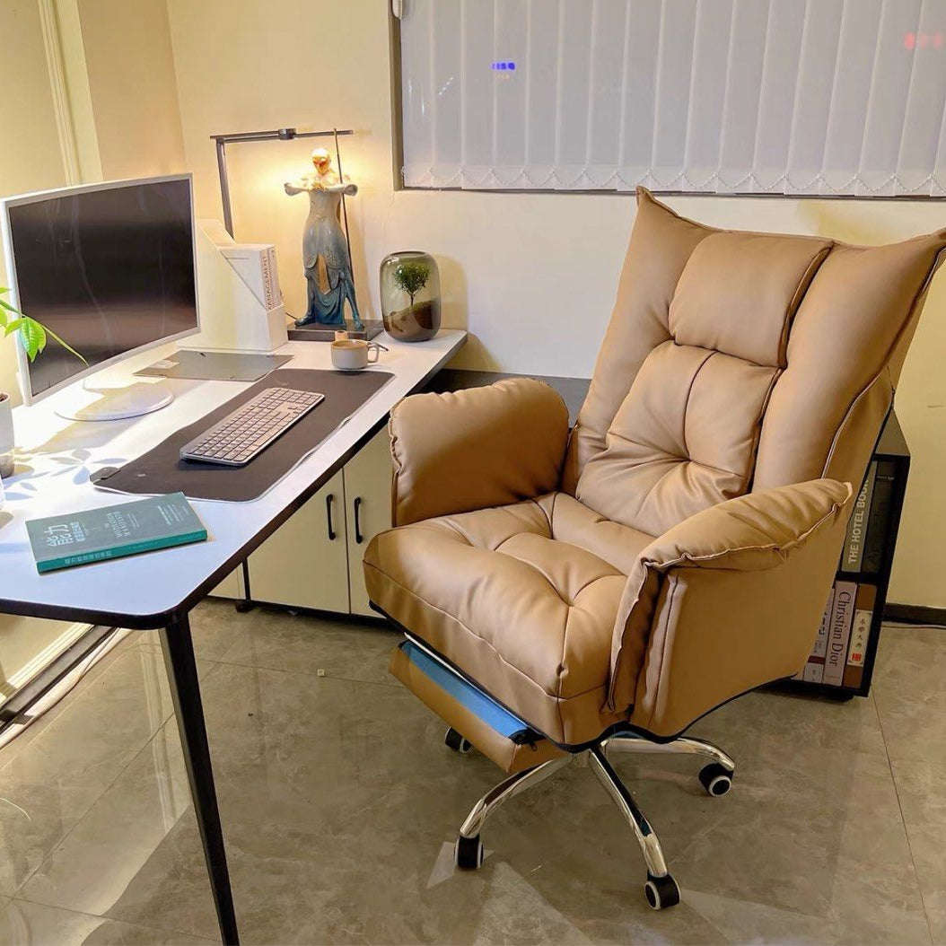REINHARD Modern Ergonomic Leather Study Chair