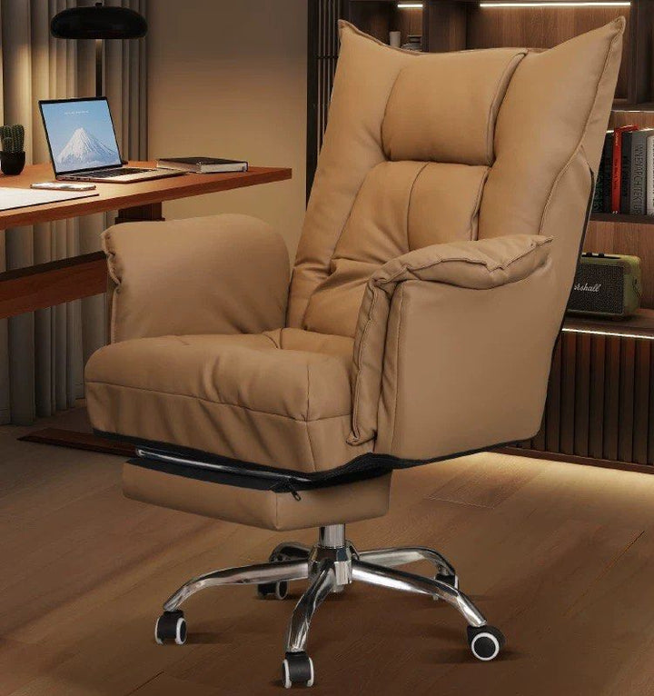 REINHARD Modern Ergonomic Leather Study Chair