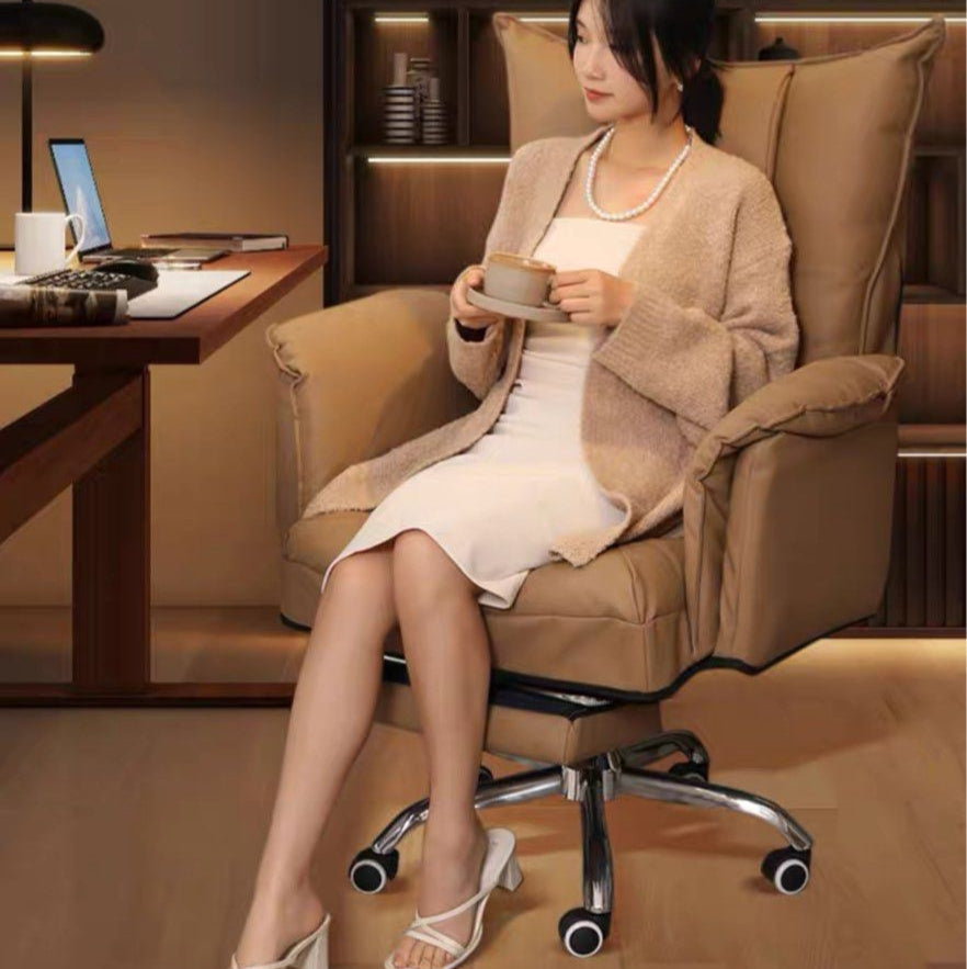 REINHARD Modern Ergonomic Leather Study Chair
