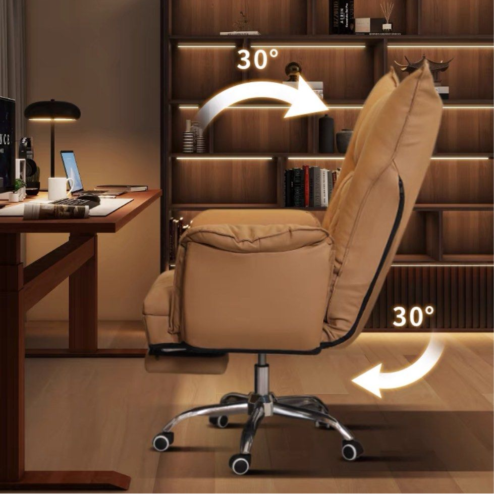 REINHARD Modern Ergonomic Leather Study Chair