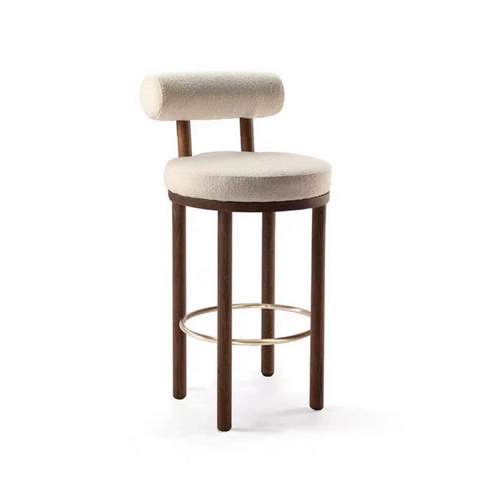 HOODA Modern Boucle Bar Stool
